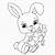 rabbit printable coloring pages