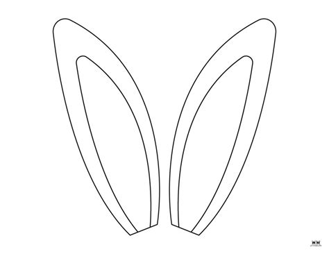 Download rabbit-ears-bow-template SVG