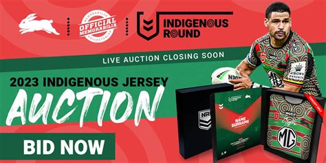 rabbitohs jersey auction