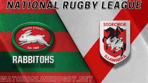 rabbitohs vs dragons live