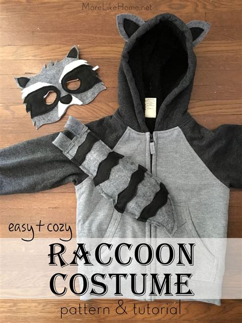 Diy Raccoon Costume / DIY Raccoon Costume I finally had to tell him