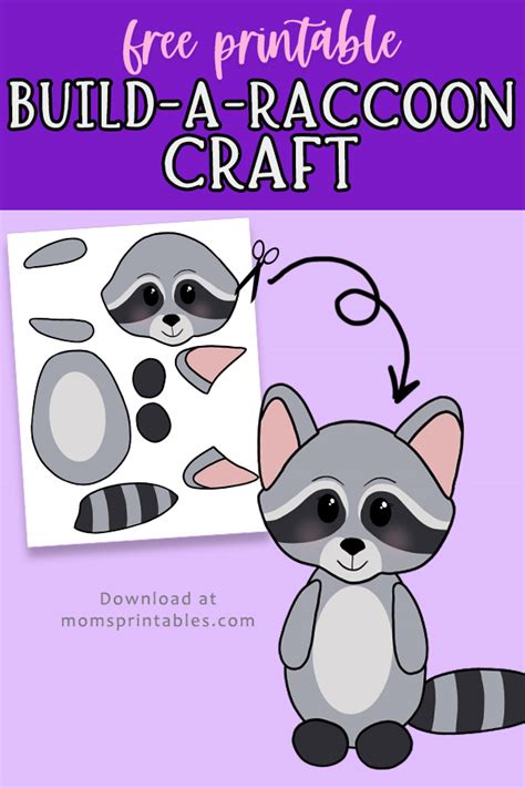 Raccoon Template Printable
