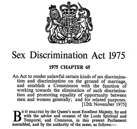 race and sex discrimination act