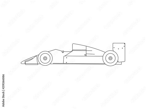 race car line drawing