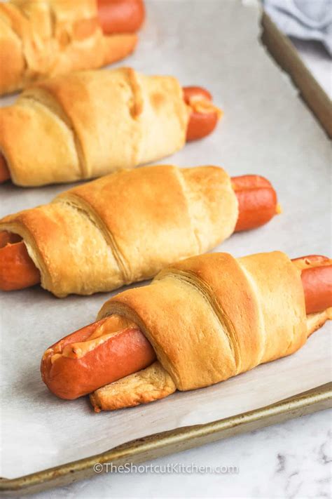 Crescent Roll Hot Dogs • You Say Potatoes