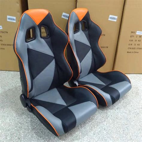 racing car seats orange