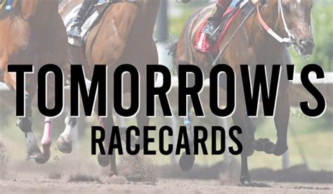 racing post tomorrow's cards