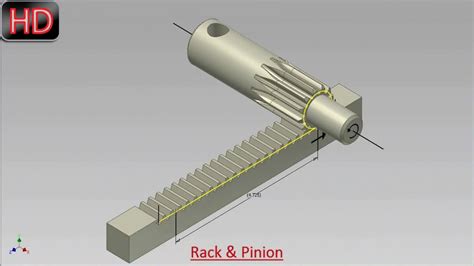 Rack And Pinion Constraint Inventor