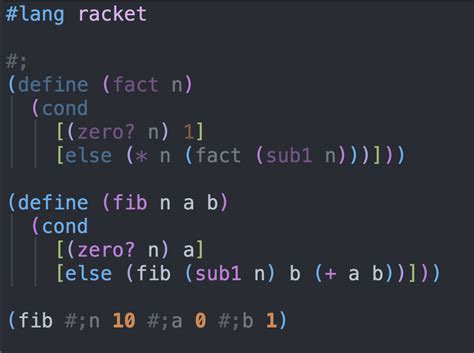 racket language online