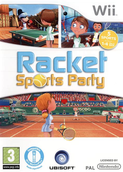 racket sports party wii