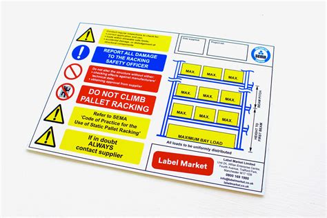 Racking Labels Template