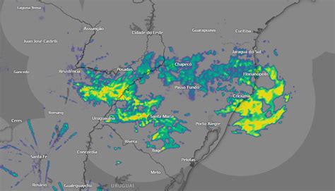 radar de chuva em tempo real