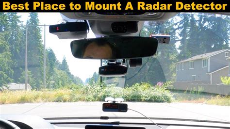 Radar Detector Placement Windshield