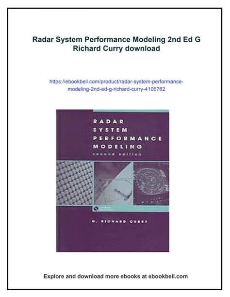 Radar System Performance Modeling Pdf