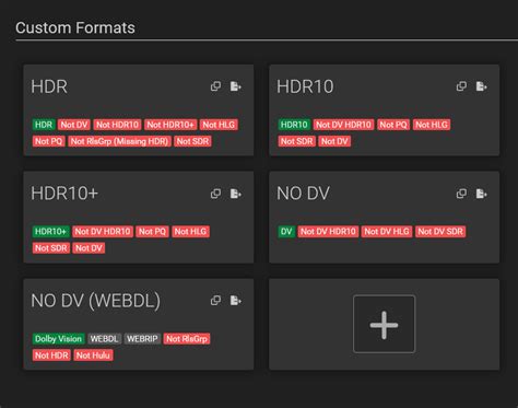 radarr custom formats 4k
