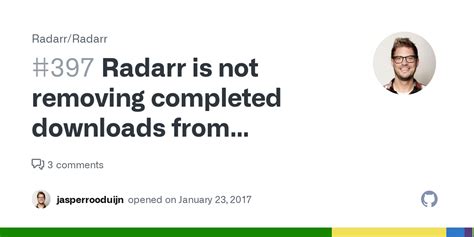 radarr not removing completed downloads