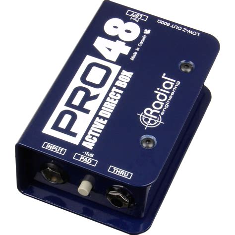 radial pro48 active direct box