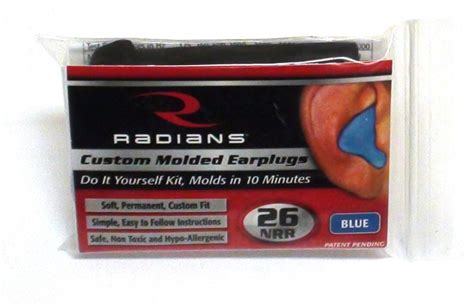 Radians Custom Molded Ear Plugs NRR 26 Kit Makes One