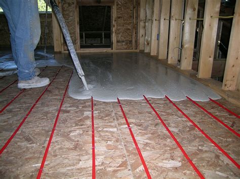 radiant floor heating subfloor