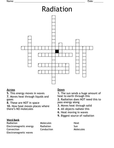 radiation measure crossword clue
