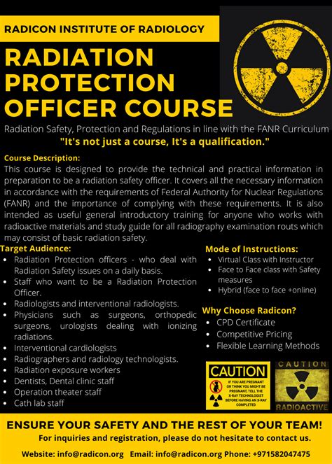 Radiation Safety Officer Training in UAE
