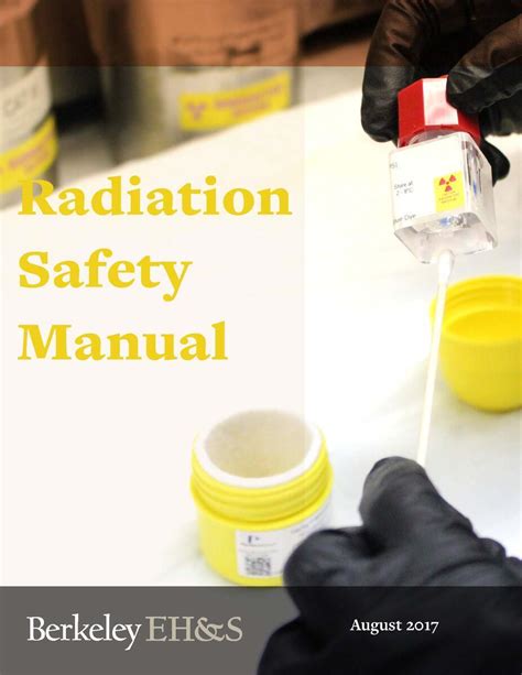 Radiation safety policies and procedures