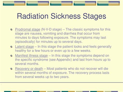 Radiation Sickness Ppt