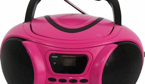 CHAINE HIFI STEREO COULEUR ROSE FILLE oneConcept V12 CD