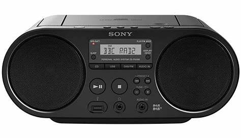 Radio Cd Usb Sony Zs Rs09cp Zsrs09cp Portable Am Fm Mp3 Boombox