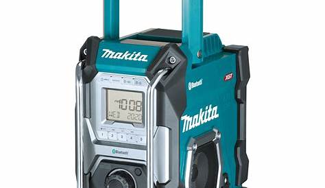 Makita Dmr106 Jobsite Radio With Bluetooth And Usb Charger Blue