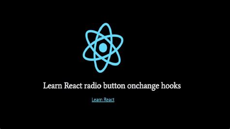 Radio Button Onchange React