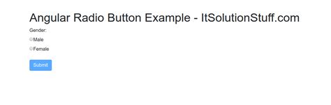 Radio Button Reactive Form Angular
