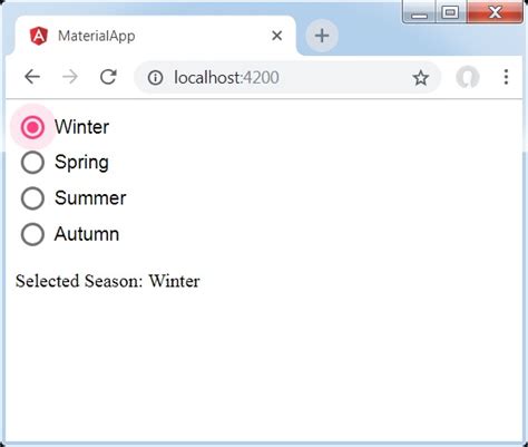 Radio Buttons Angular