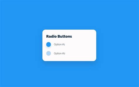 Radio Buttons Css Examples