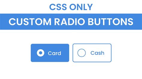 Radio Buttons Html Css