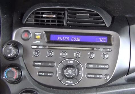 Radio Code Honda Civic 2007