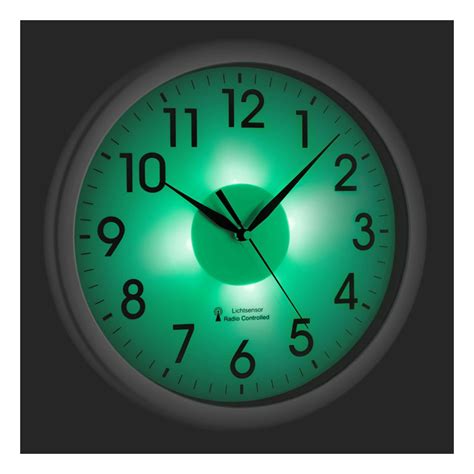 Radio Controlled Wall Clock With Backlight