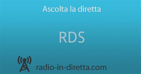 radio rds ascolta in diretta streaming