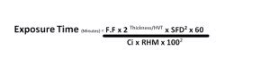 Radiography Exposure Formula