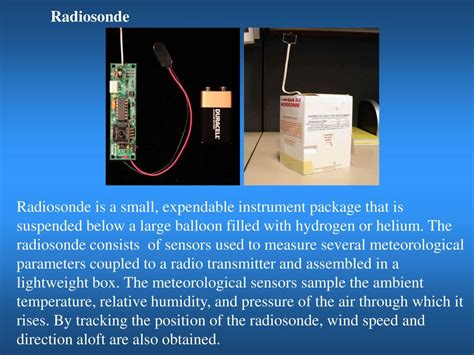 Radiosonde Measures