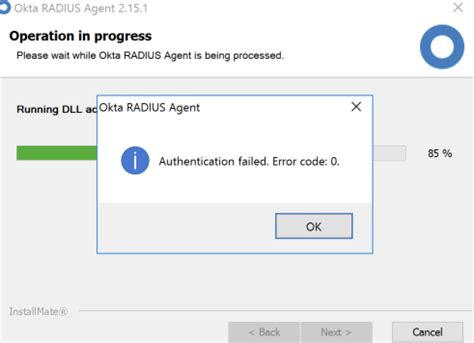 Radius Authentication Error Code 9002