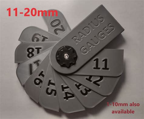 Radius Gauge Print