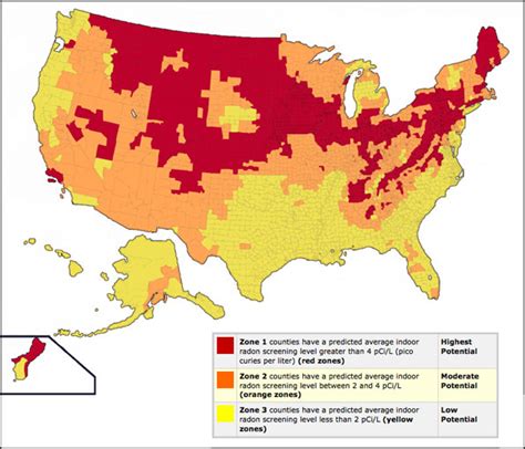 radon map by zip code