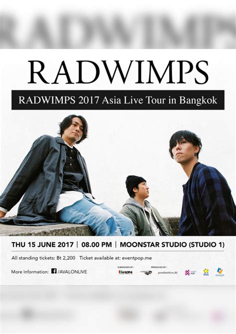 radwimps live in bangkok