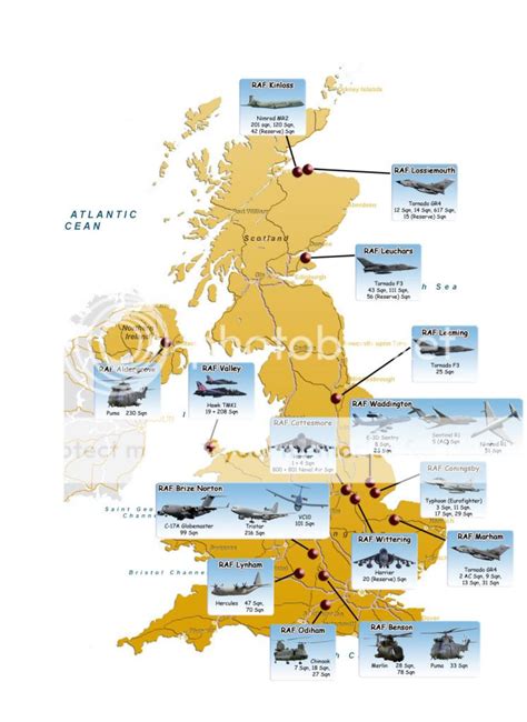 Raf Bases In Uk Map