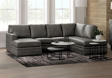 CLONMEL CHARCOAL 6 PIECE RECLINING SECTIONAL WITH RAF CHAISE Anderson