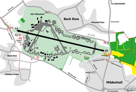 raf mildenhall base map