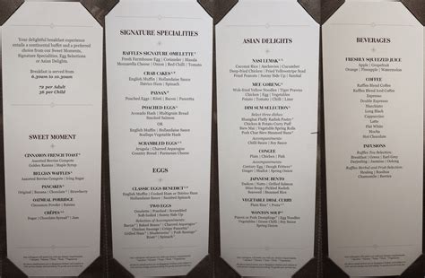 raffles hotel singapore menu