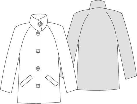 Raglan Sleeve Jacket Sewing Pattern