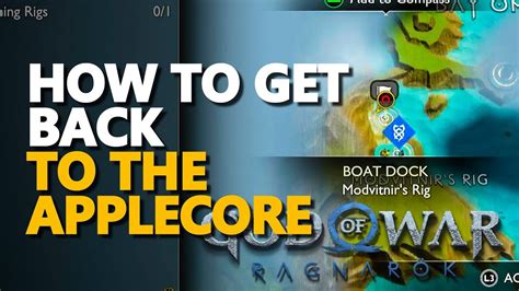 How to get back to The Applecore God Of War Ragnarok YouTube